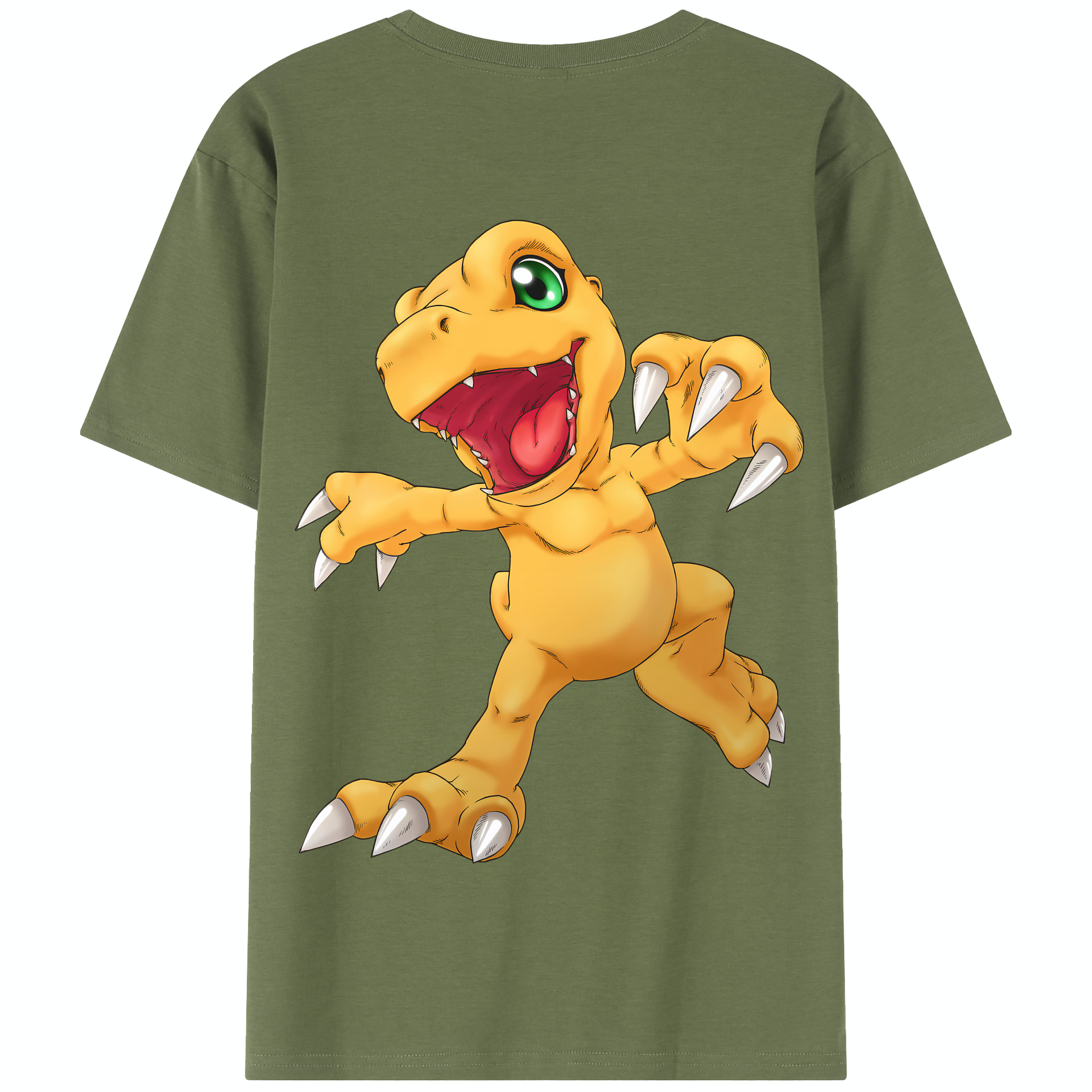 （画像用） Digimon デジタルモンスター/デジモン 綿100％半袖Tシャツ（背面プリント）